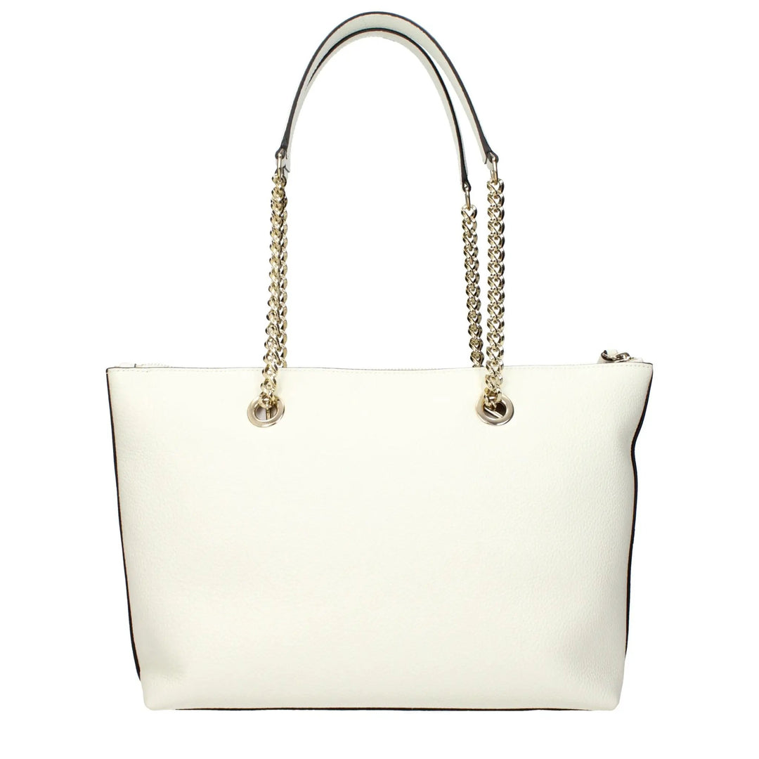 Jimmy Choo White Leather Shoulder Bag