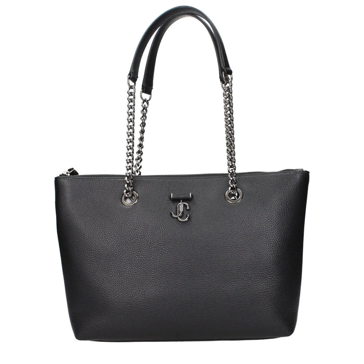 Jimmy Choo Black Leather Shoulder Bag