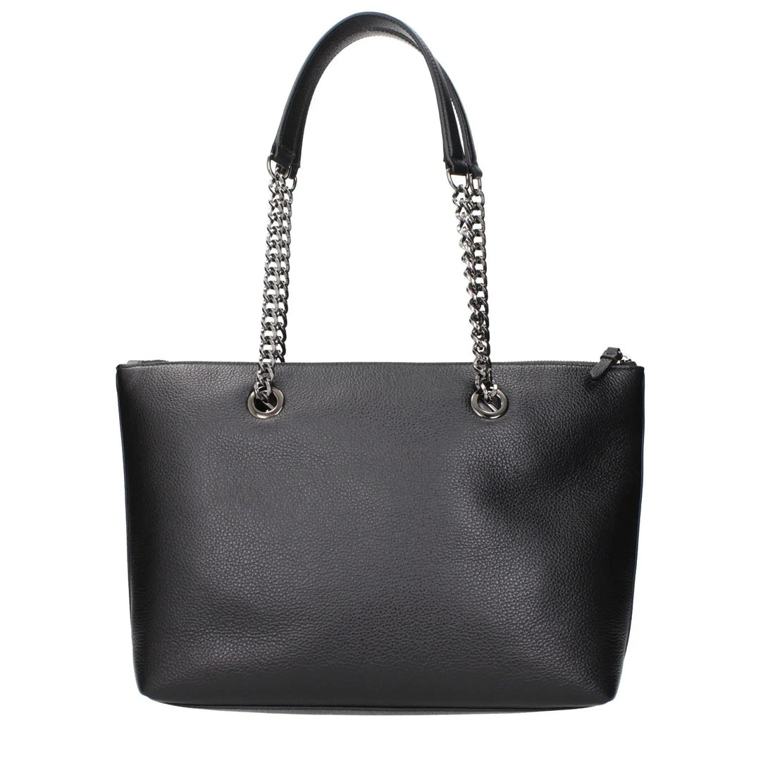 Jimmy Choo Black Leather Shoulder Bag