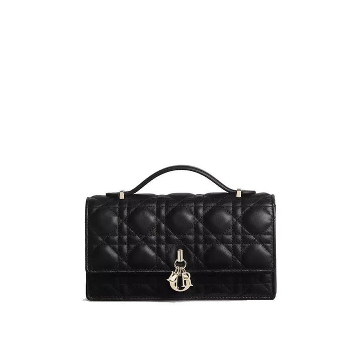 Dior Black Leather Shoulder Bag