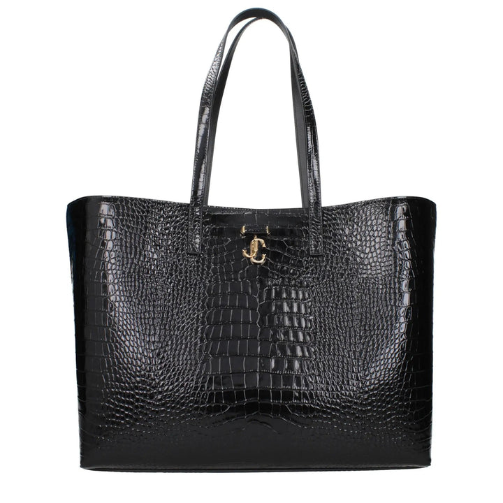 Jimmy Choo Black Leather Shoulder Bag
