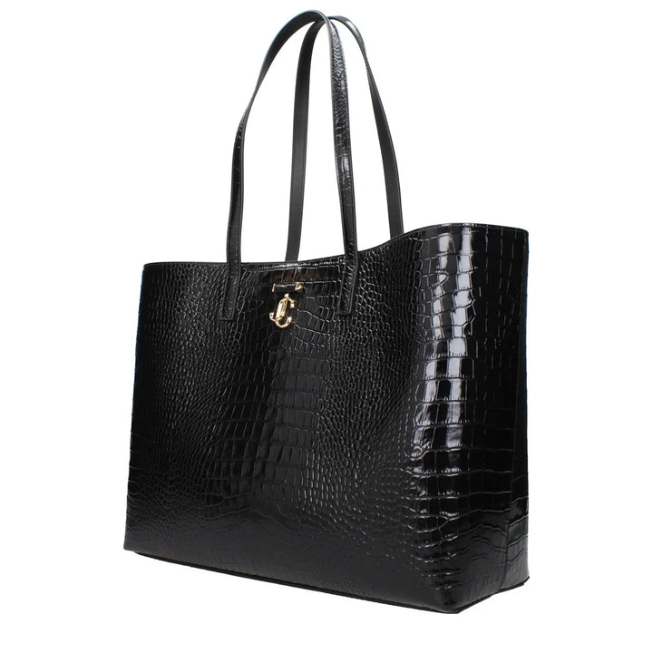 Jimmy Choo Black Leather Shoulder Bag