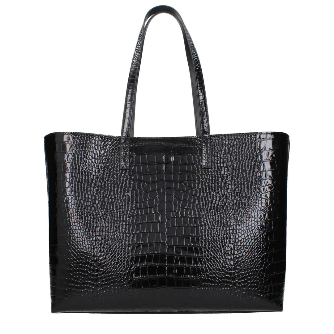 Jimmy Choo Black Leather Shoulder Bag