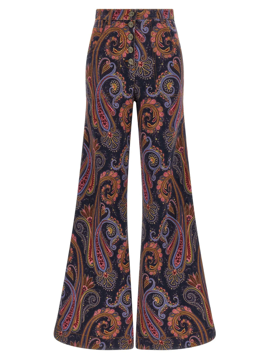 Etro Sample Sale | Etro Multicolor Cotton Flared Jeans - | Designer outlet