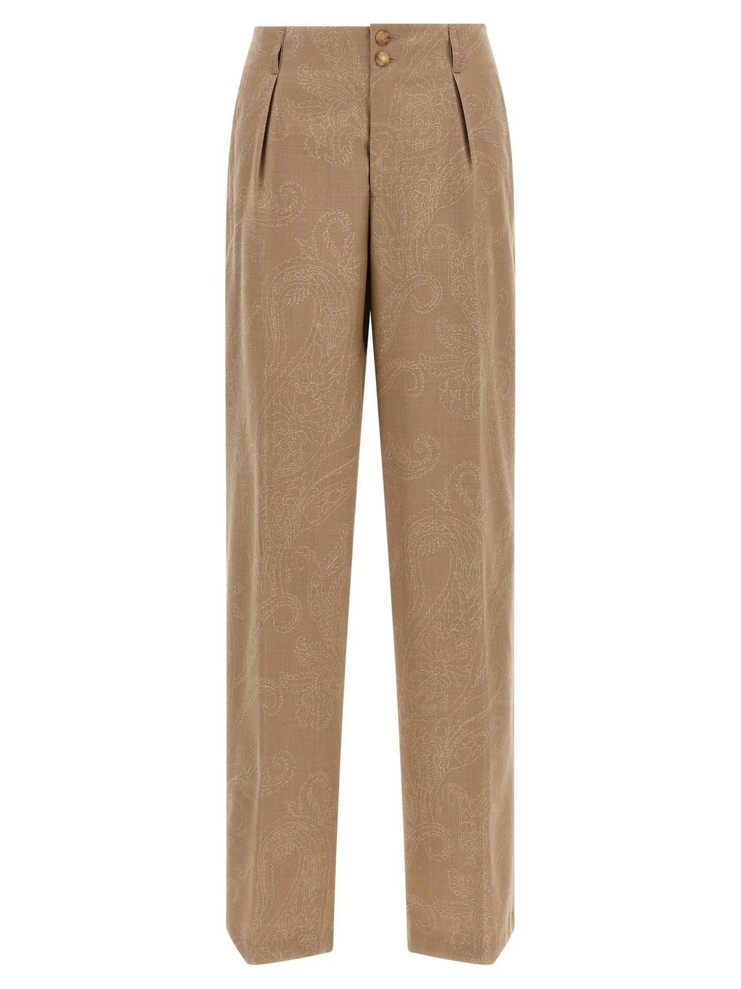 Etro Sample Sale | Etro Beige Wool Dress Pants - | Designer outlet