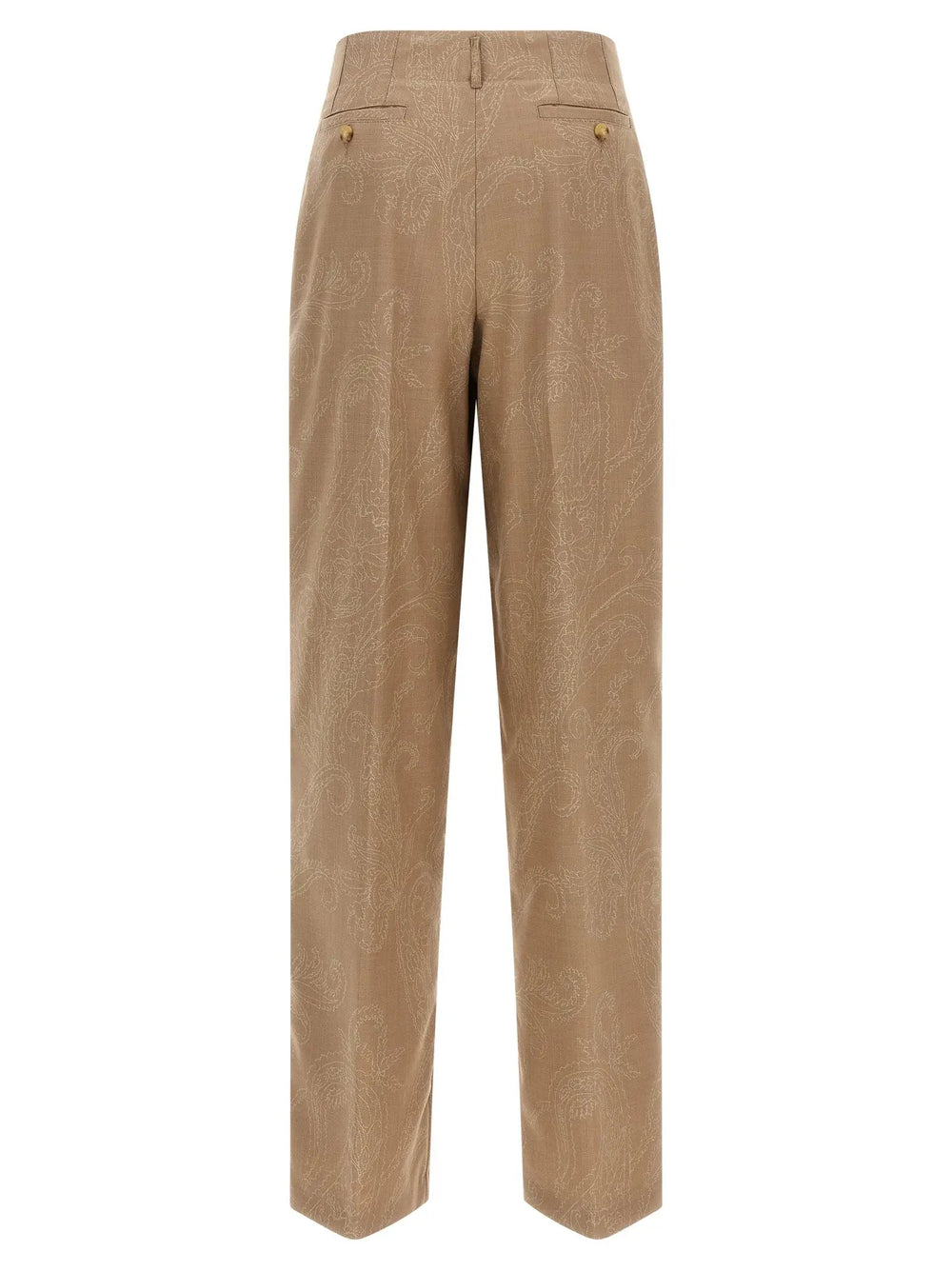 Etro Sample Sale | Etro Beige Wool Dress Pants - | Designer outlet
