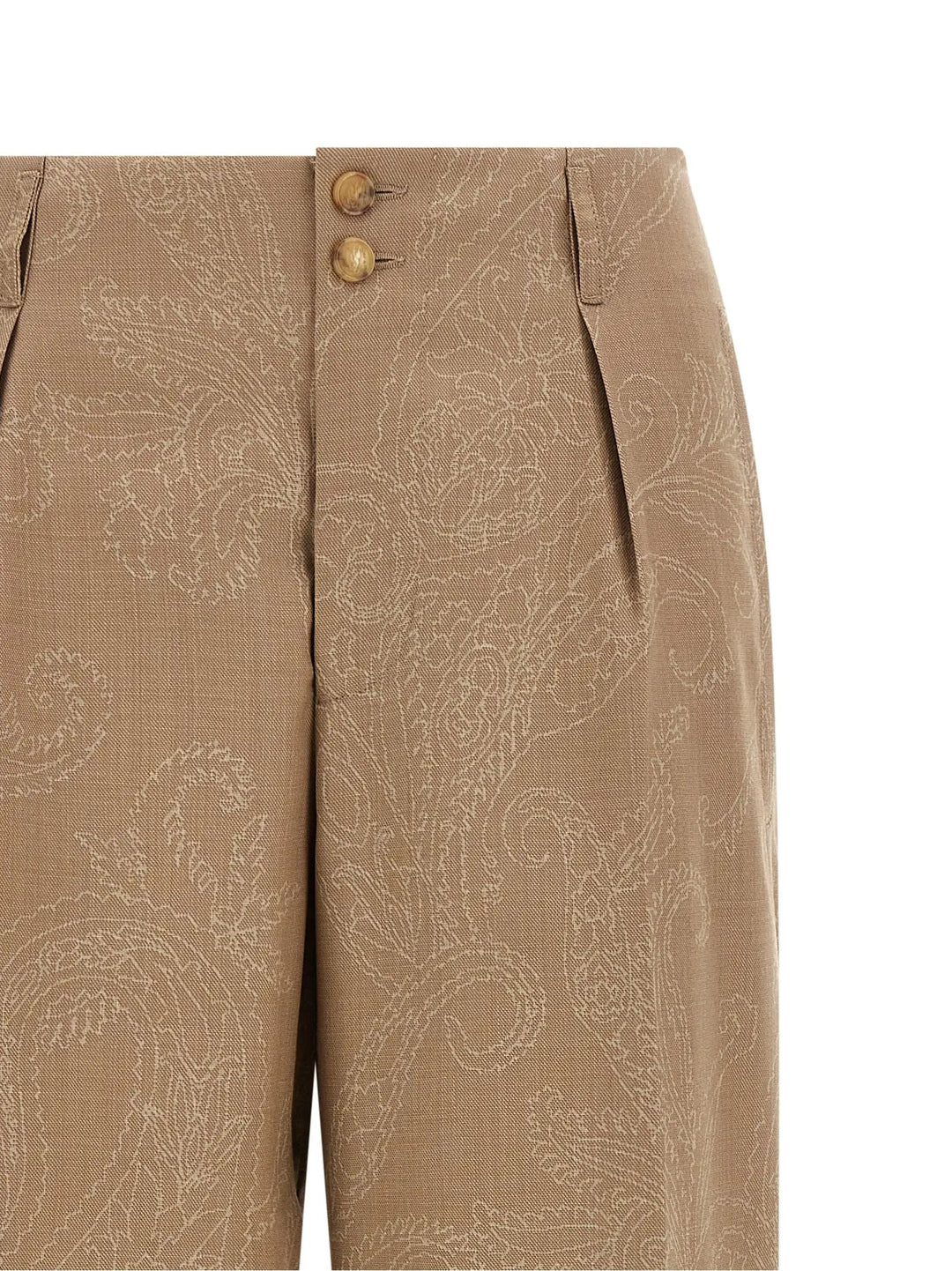 Etro Sample Sale | Etro Beige Wool Dress Pants - | Designer outlet