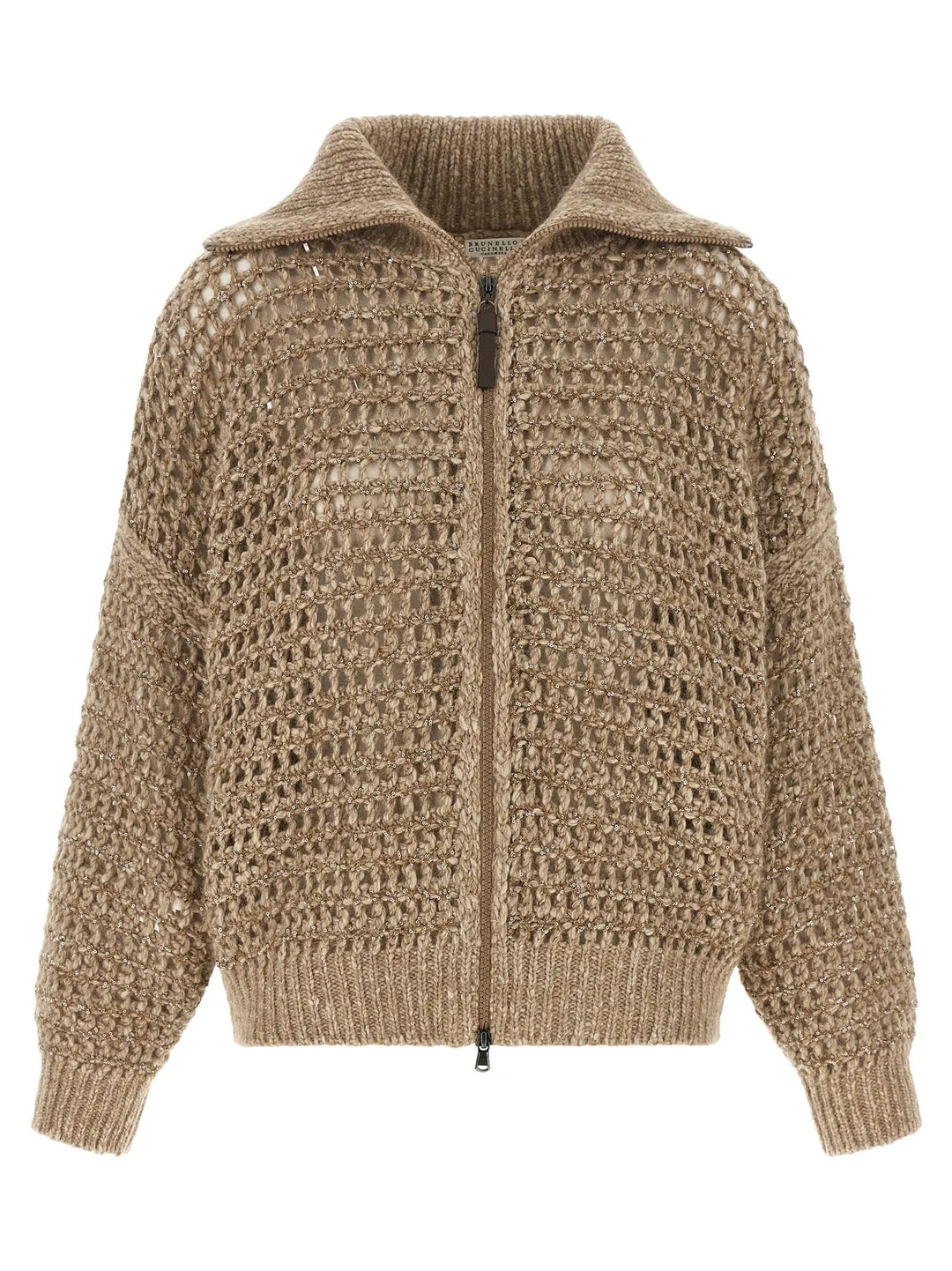 Brunello Cucinelli Sample Sale | Brunello Cucinelli Beige Elastane Cardigan - | Designer outlet