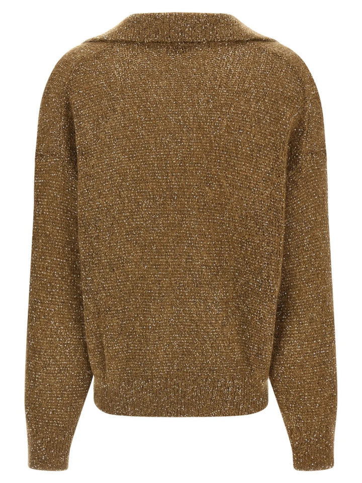 Brunello Cucinelli Sample Sale | Brunello Cucinelli Brown Polyamide Polo Shirt - | Designer outlet