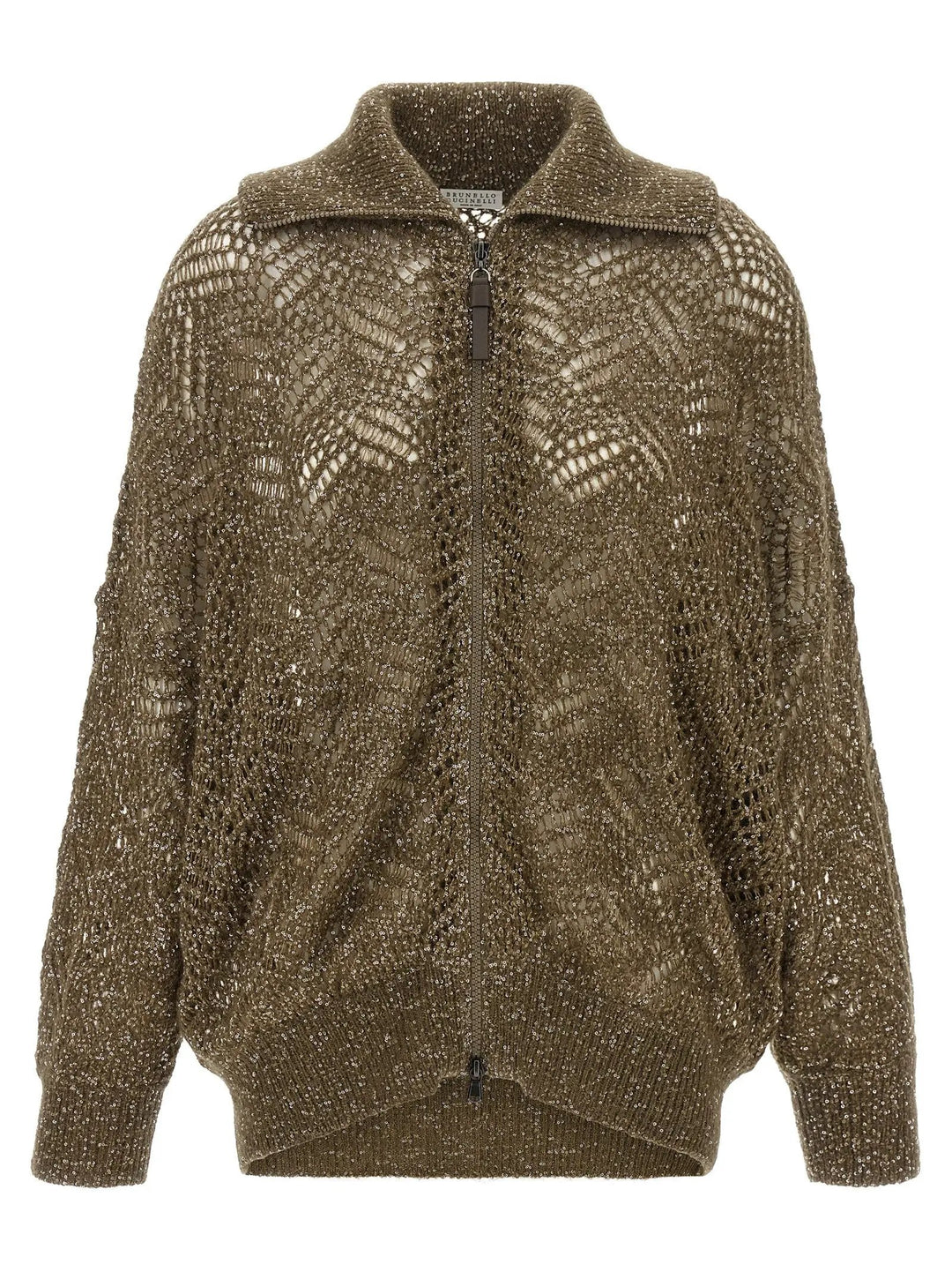 Brunello Cucinelli Sample Sale | Brunello Cucinelli Brown Polyamide Cardigan - | Designer outlet