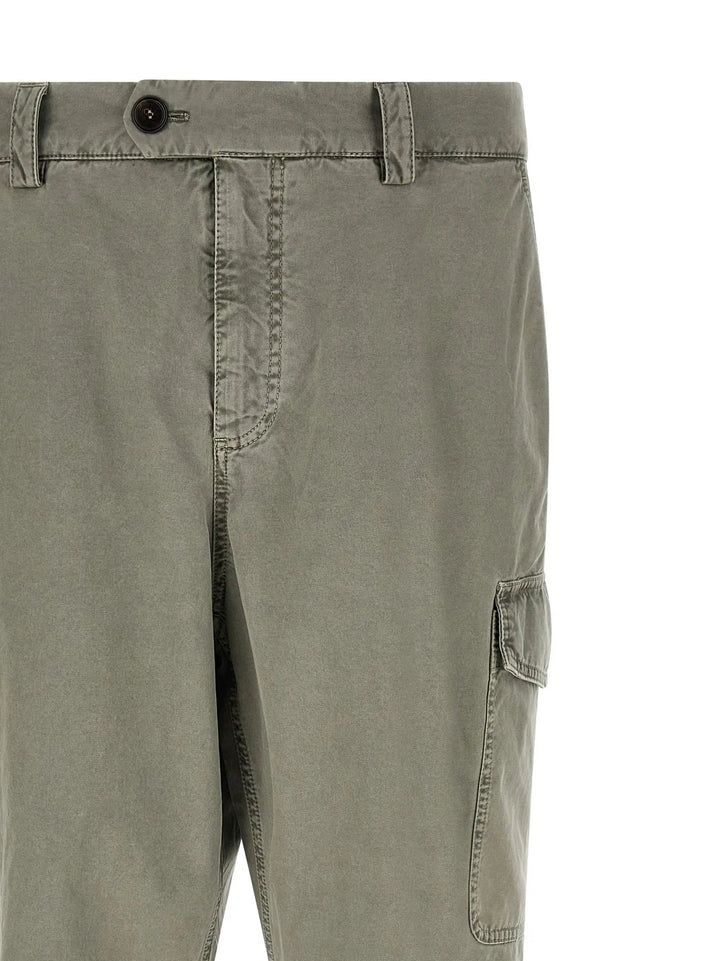 Brunello Cucinelli Sample Sale | Brunello Cucinelli Bicolor Cotton Cargo Pants - | Designer outlet