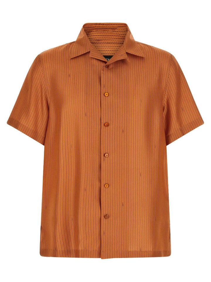 Fendi Sample Sale | Fendi Orange Silk Blouse - | Designer outlet