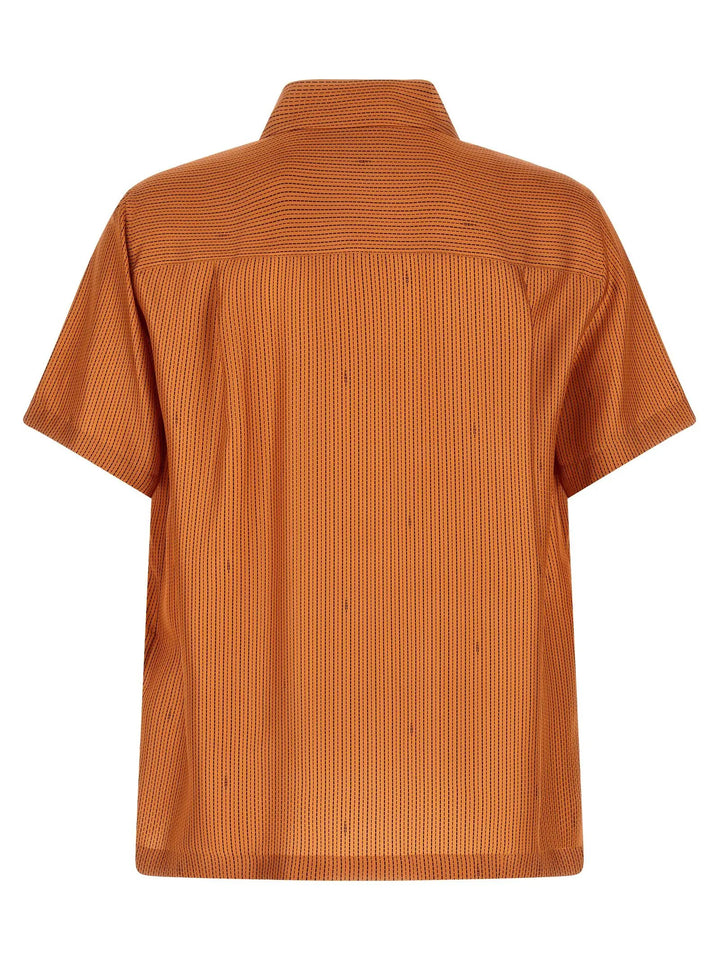 Fendi Sample Sale | Fendi Orange Silk Blouse - | Designer outlet