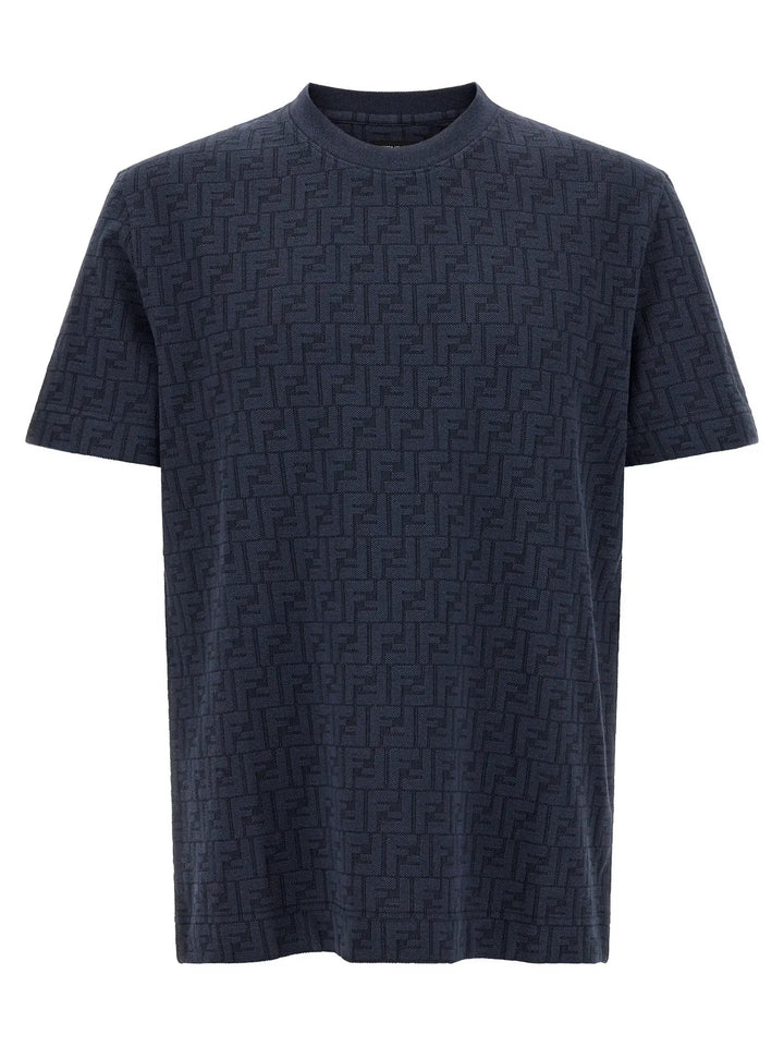 Fendi Sample Sale | Fendi Blue Cotton T-Shirt - | Designer outlet