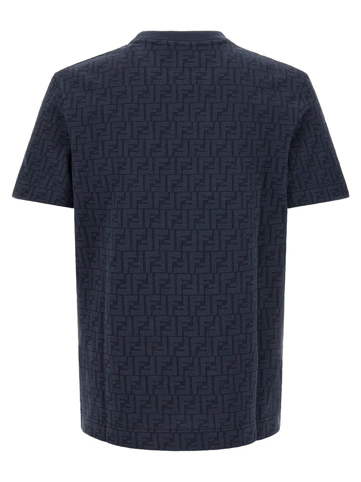 Fendi Sample Sale | Fendi Blue Cotton T-Shirt - | Designer outlet
