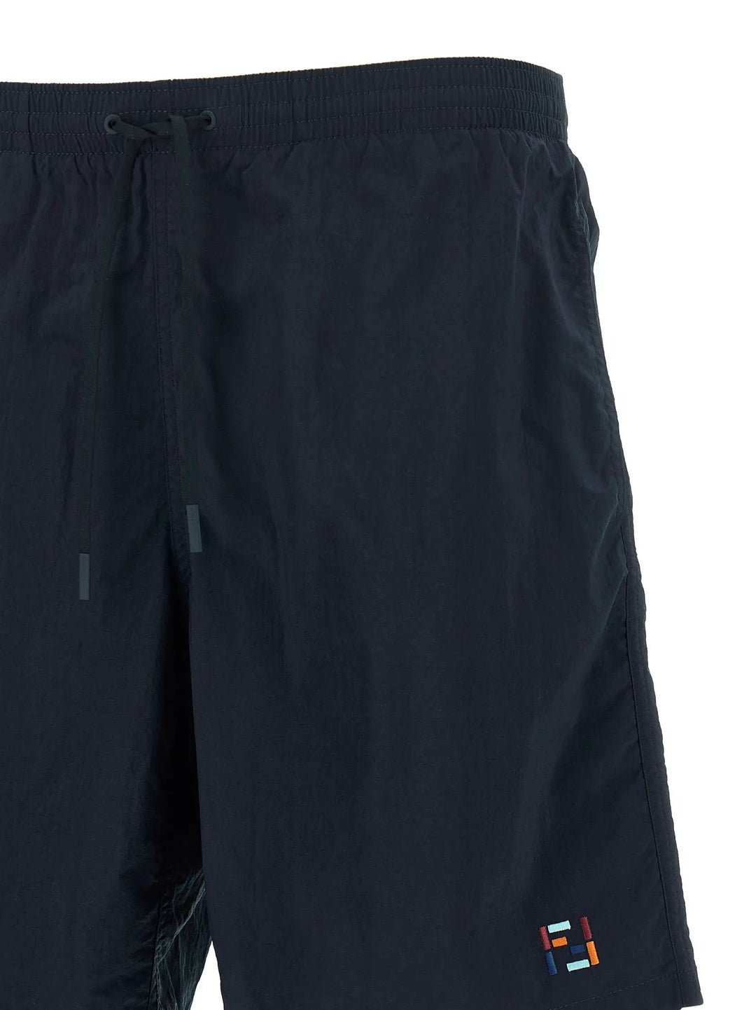 Fendi Sample Sale | Fendi Blue Polyamide Swim Shorts - | Designer outlet