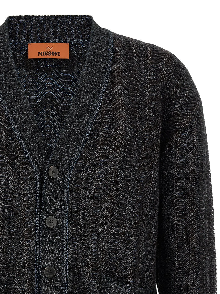 Missoni Sample Sale | Missoni Blue Viscose Cardigan - | Designer outlet