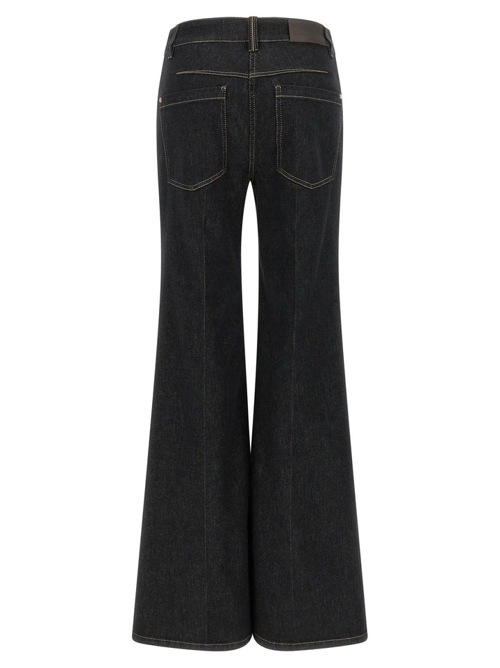 Brunello Cucinelli Sample Sale | Brunello Cucinelli Blue Cotton Flared Jeans - | Designer outlet