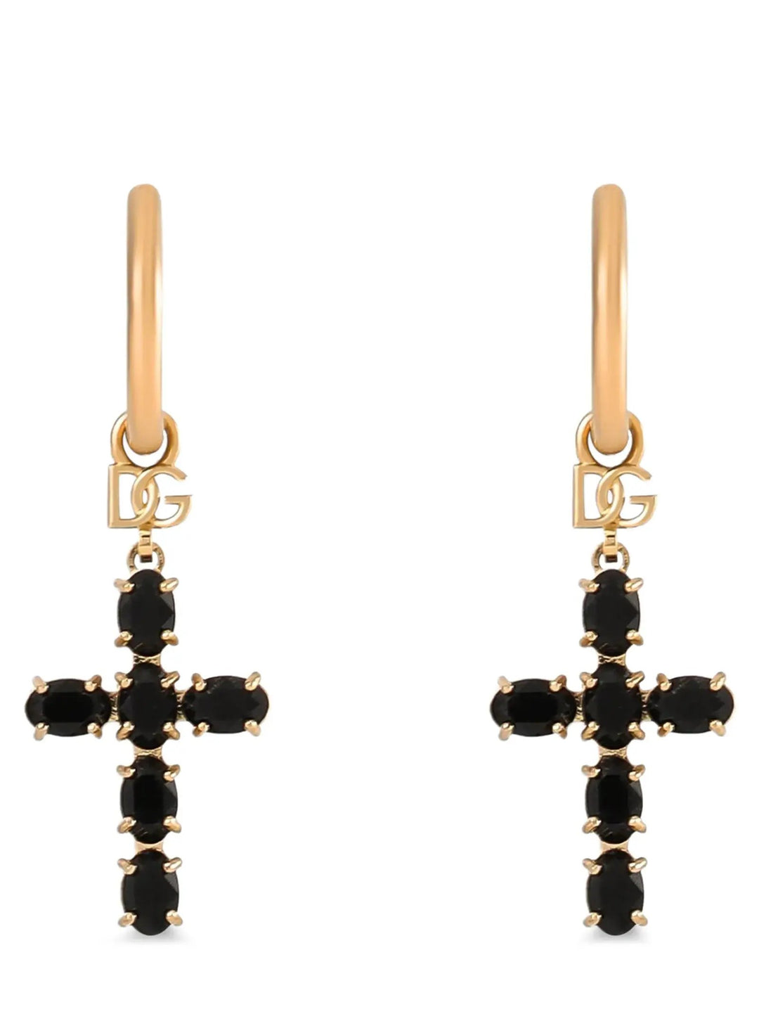 Dolce &amp; Gabbana Sample Sale | Dolce &amp; Gabbana Black Brass Earrings - | Designer outlet