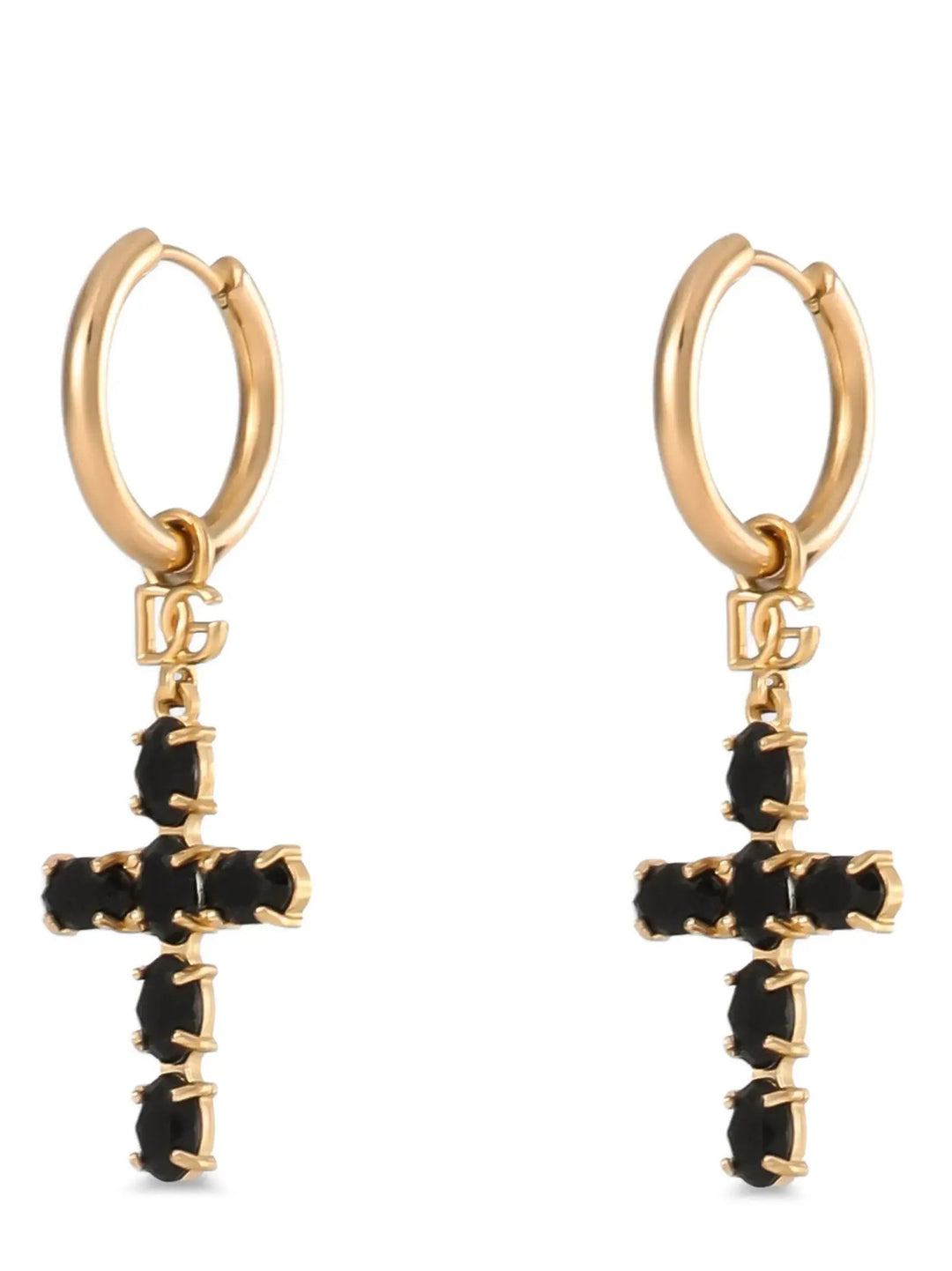 Dolce &amp; Gabbana Sample Sale | Dolce &amp; Gabbana Black Brass Earrings - | Designer outlet