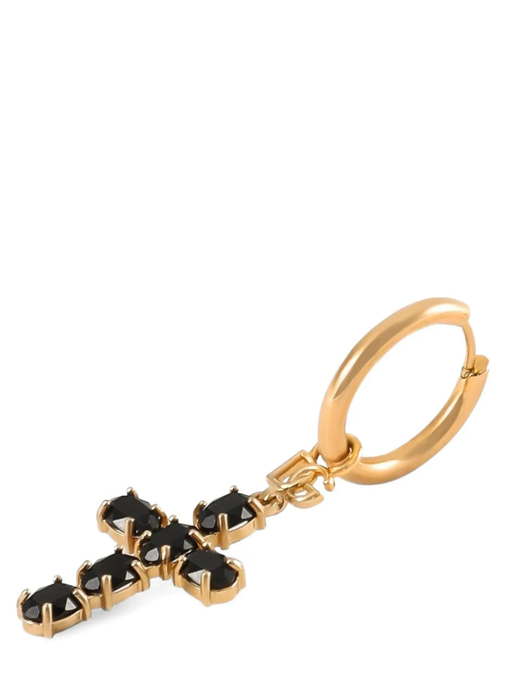 Dolce &amp; Gabbana Sample Sale | Dolce &amp; Gabbana Black Brass Earrings - | Designer outlet