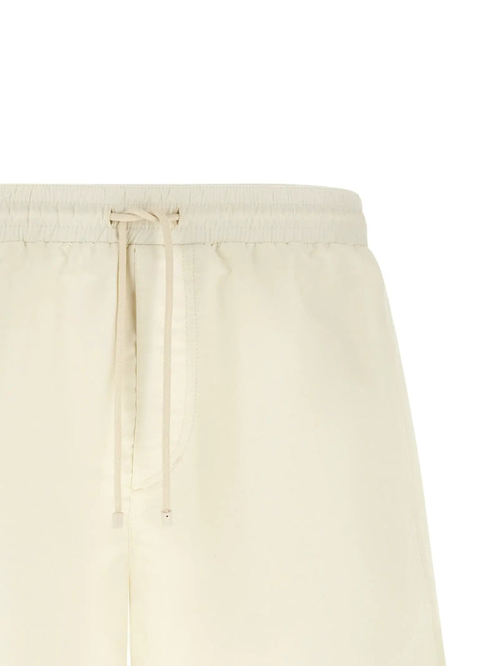 Brunello Cucinelli Sample Sale | Brunello Cucinelli White Polyester Swim Shorts - | Designer outlet
