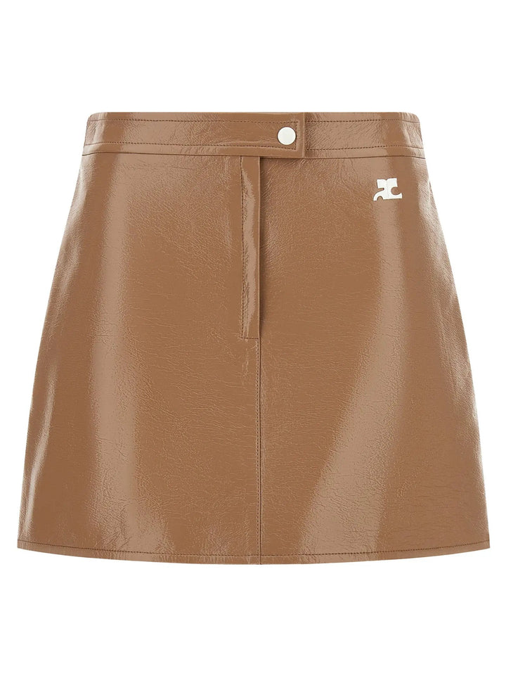 Courrèges Sample Sale | Courrèges Beige Cotton Long Skirt - | Designer outlet