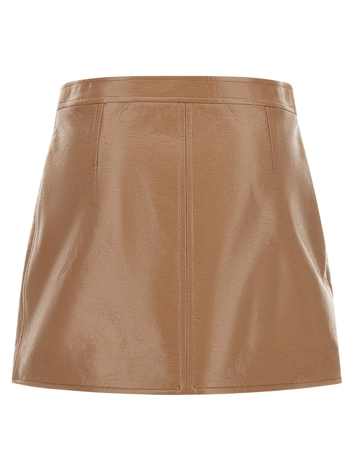 Courrèges Sample Sale | Courrèges Beige Cotton Long Skirt - | Designer outlet