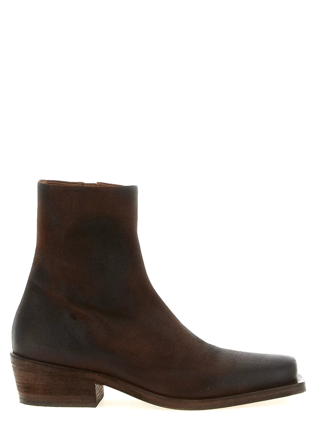 Marsell Sample Sale | Marsell Brown Calfskin Ankle Boots - | Designer outlet