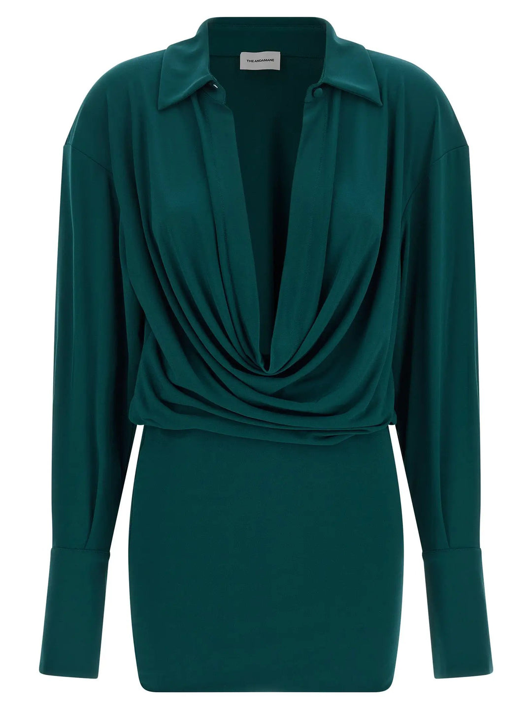The Andamane Sample Sale | The Andamane Bicolor Polyester Short Dress - | Designer outlet