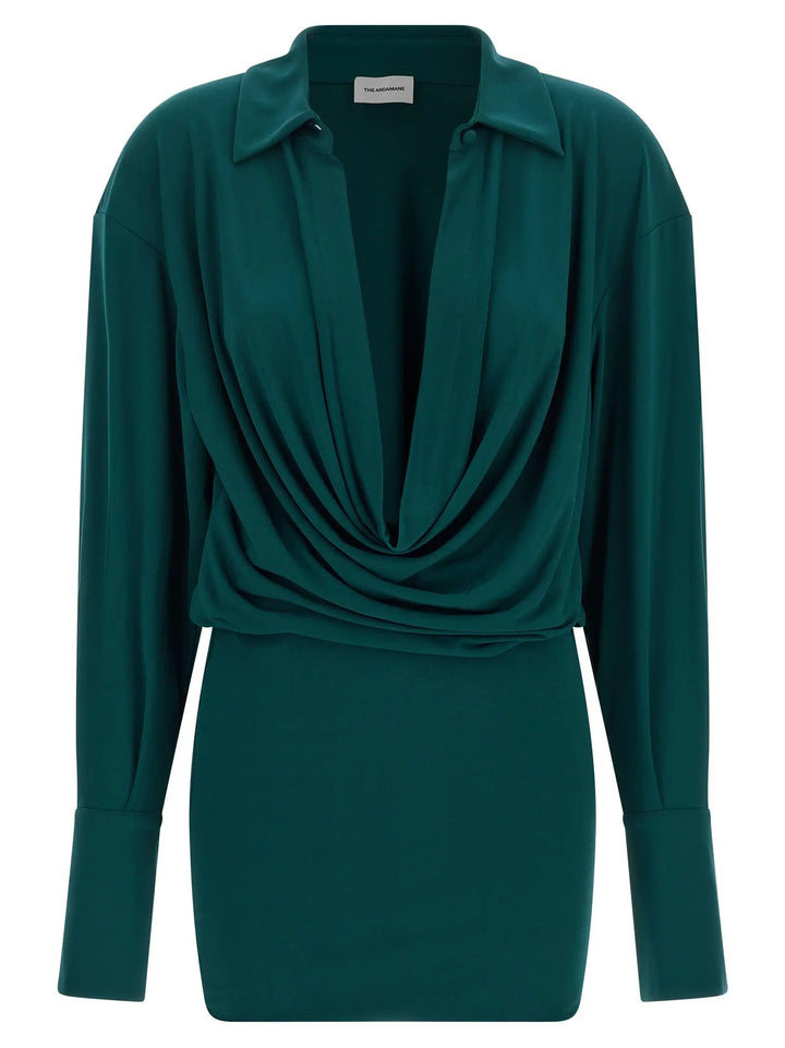 The Andamane Sample Sale | The Andamane Bicolor Polyester Short Dress - | Designer outlet
