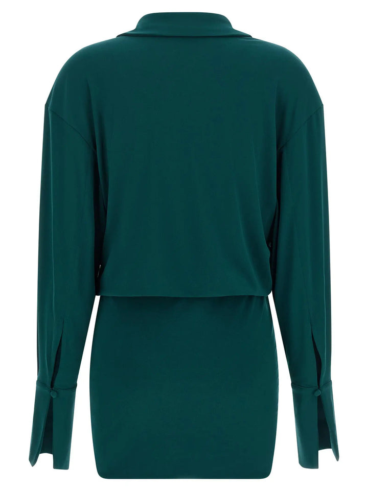 The Andamane Sample Sale | The Andamane Bicolor Polyester Short Dress - | Designer outlet