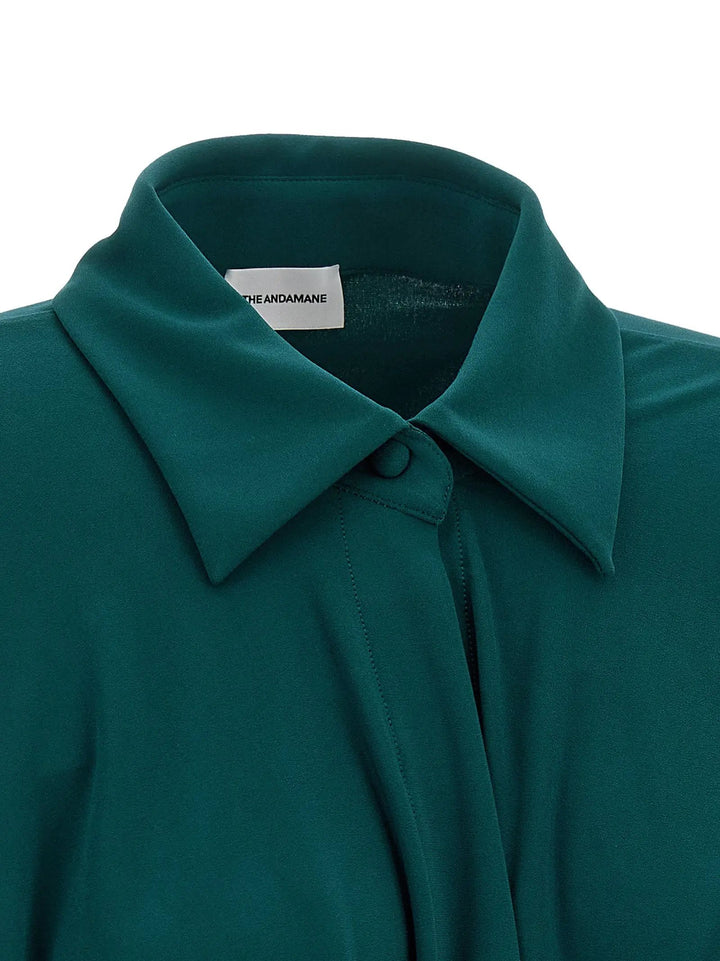 The Andamane Sample Sale | The Andamane Bicolor Polyester Short Dress - | Designer outlet