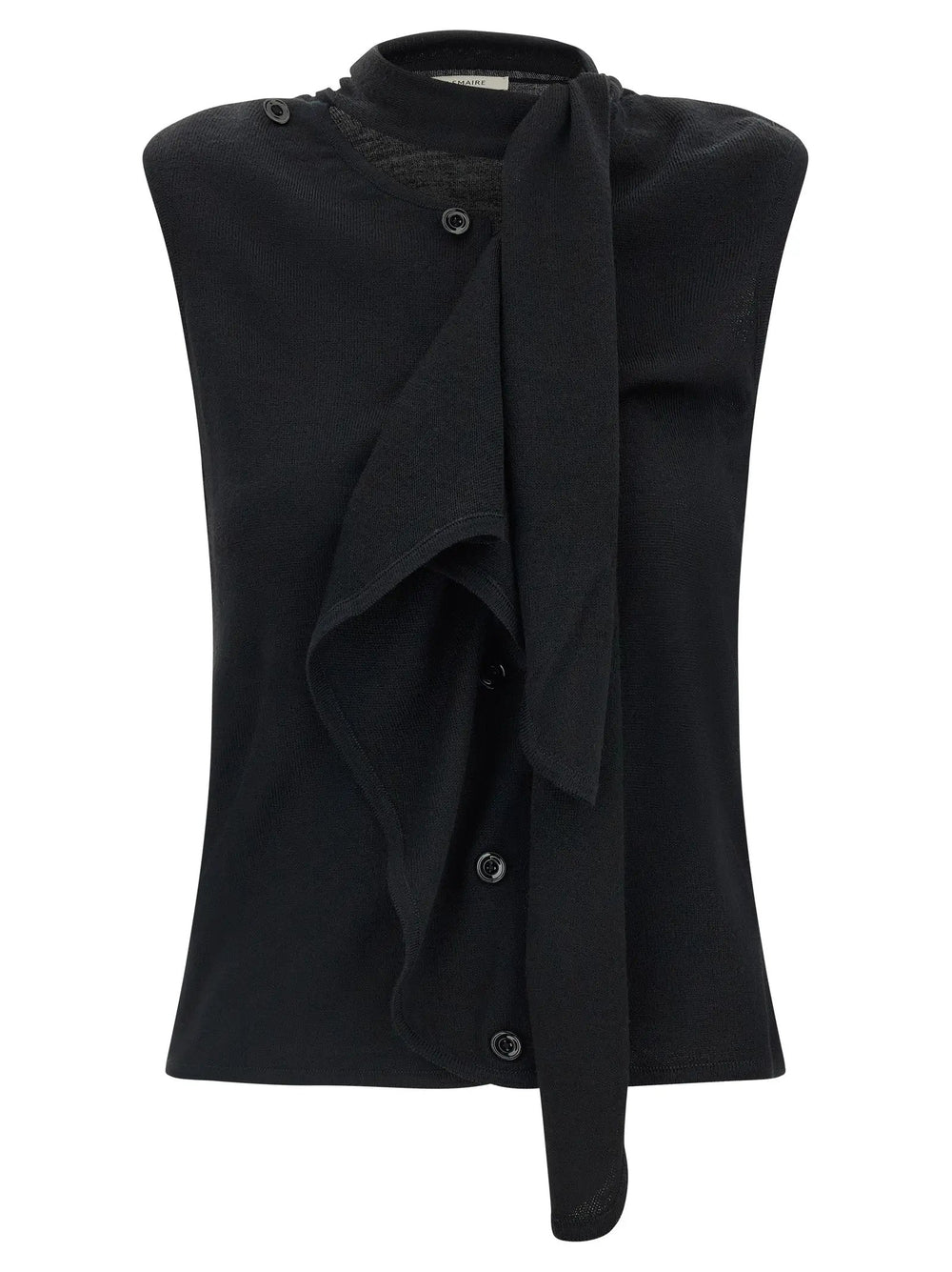 Lemaire Sample Sale | Lemaire Black Wool Sleeveless Jacket - | Designer outlet