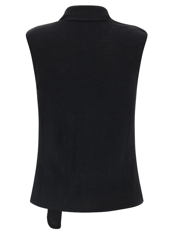 Lemaire Sample Sale | Lemaire Black Wool Sleeveless Jacket - | Designer outlet