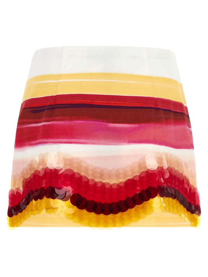 Fendi Sample Sale | Fendi Multicolor Cotton Long Skirt - | Designer outlet