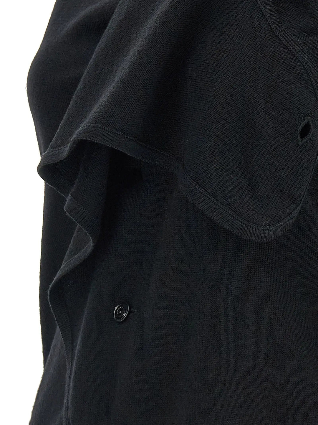 Lemaire Sample Sale | Lemaire Black Wool Sleeveless Jacket - | Designer outlet