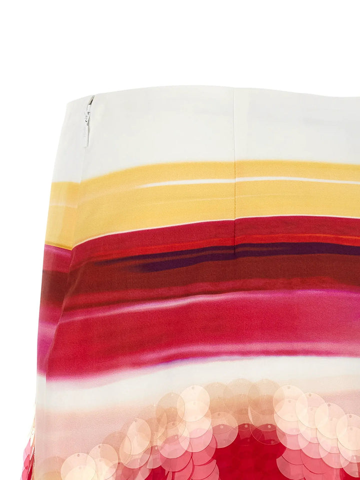 Fendi Sample Sale | Fendi Multicolor Cotton Long Skirt - | Designer outlet