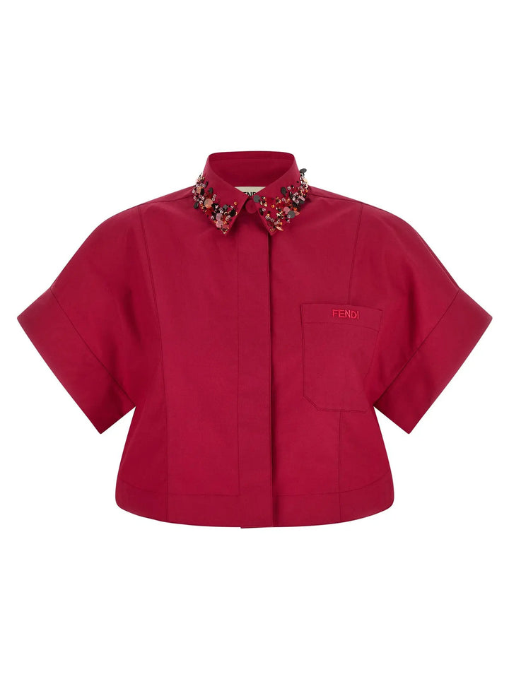 Fendi Sample Sale | Fendi Multicolor Cotton Blouse - | Designer outlet