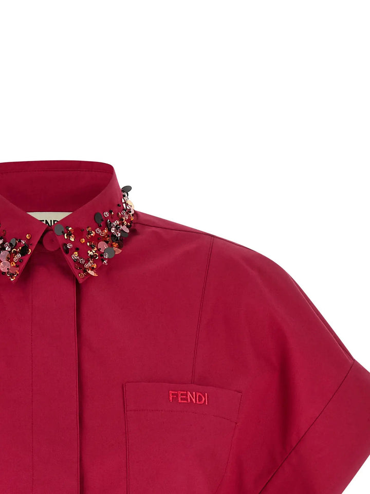 Fendi Sample Sale | Fendi Multicolor Cotton Blouse - | Designer outlet