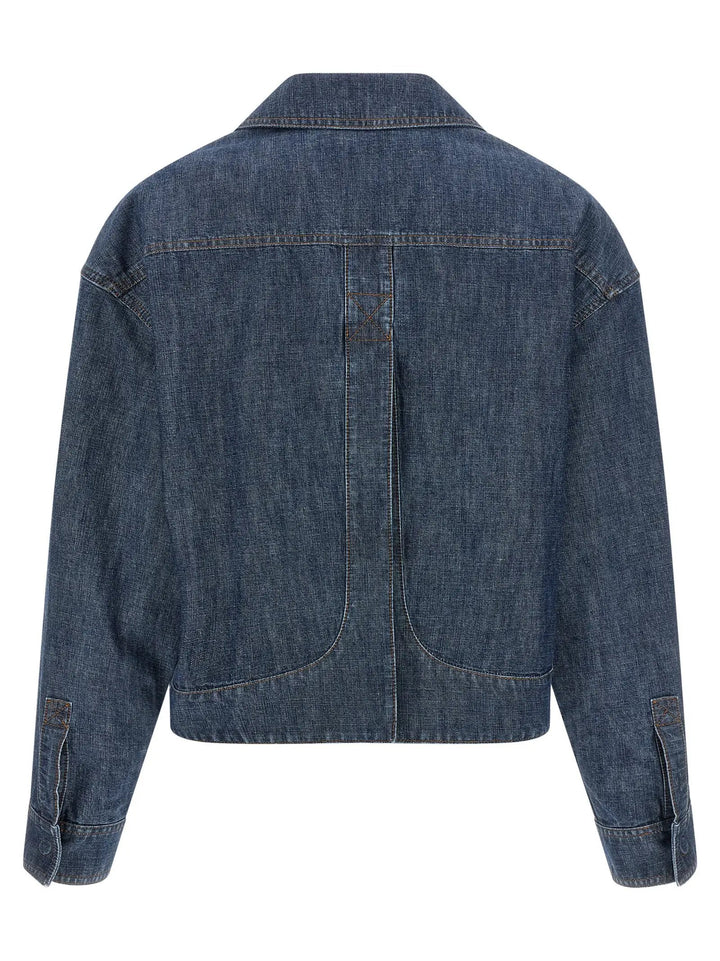 Fendi Sample Sale | Fendi Blue Cotton Denim Jacket - | Designer outlet