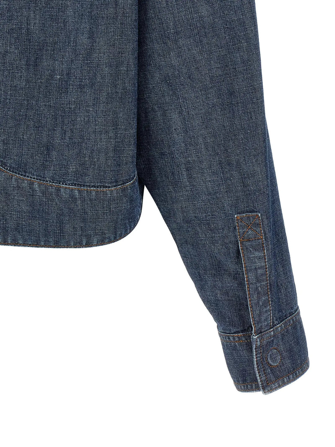 Fendi Sample Sale | Fendi Blue Cotton Denim Jacket - | Designer outlet