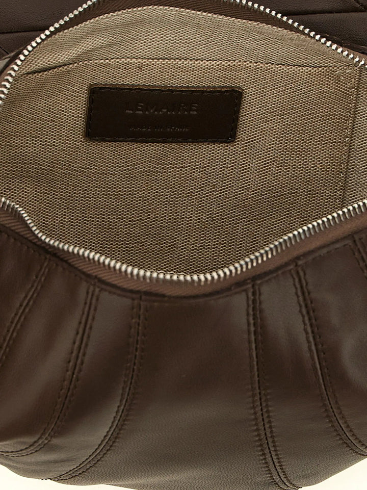 Lemaire Sample Sale | Lemaire Brown Lamb Leather Shoulder Bag - | Designer outlet