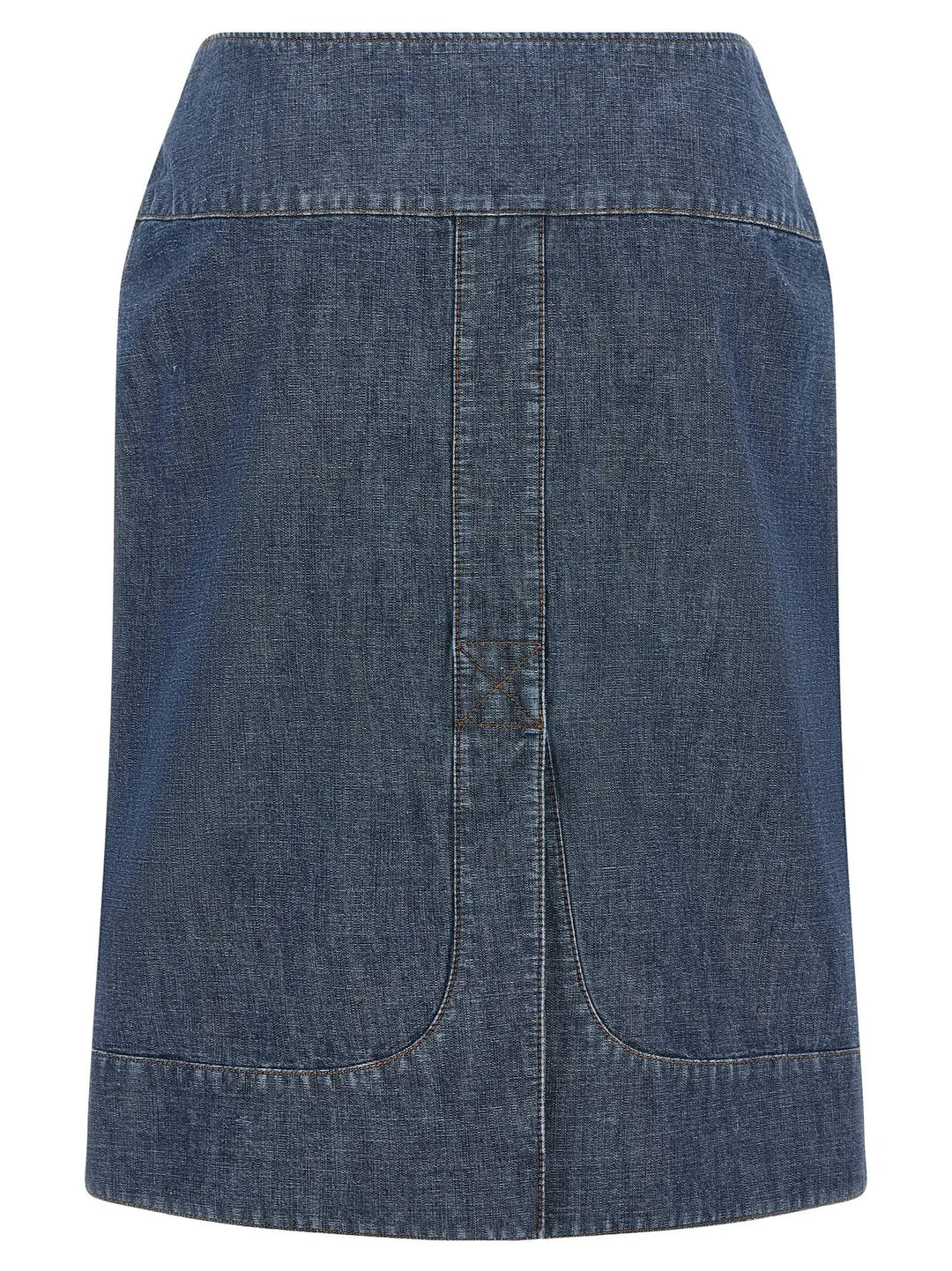 Fendi Sample Sale | Fendi Blue Cotton Midi Skirt - | Designer outlet