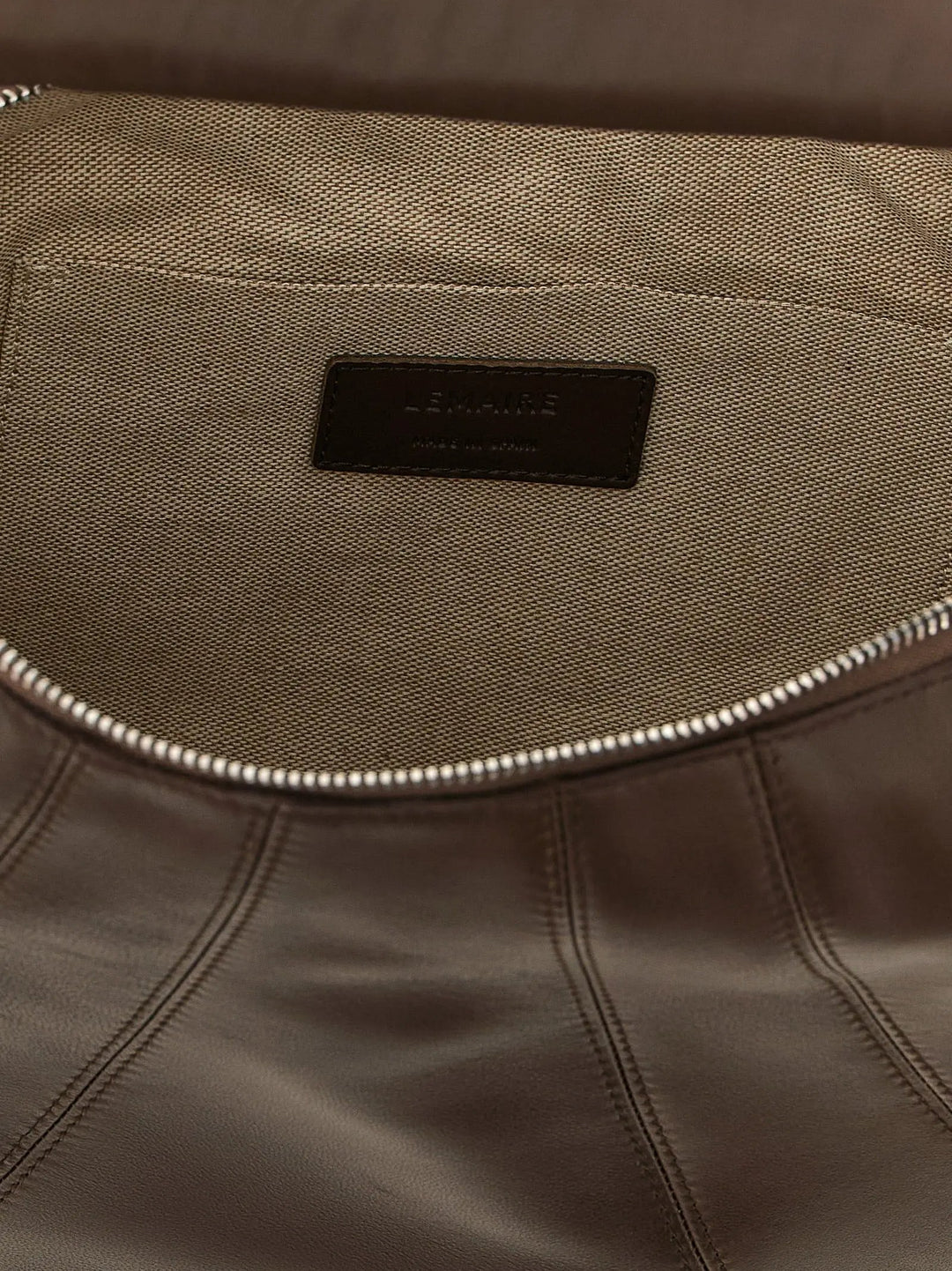 Lemaire Sample Sale | Lemaire Brown Lamb Leather Shoulder Bag - | Designer outlet