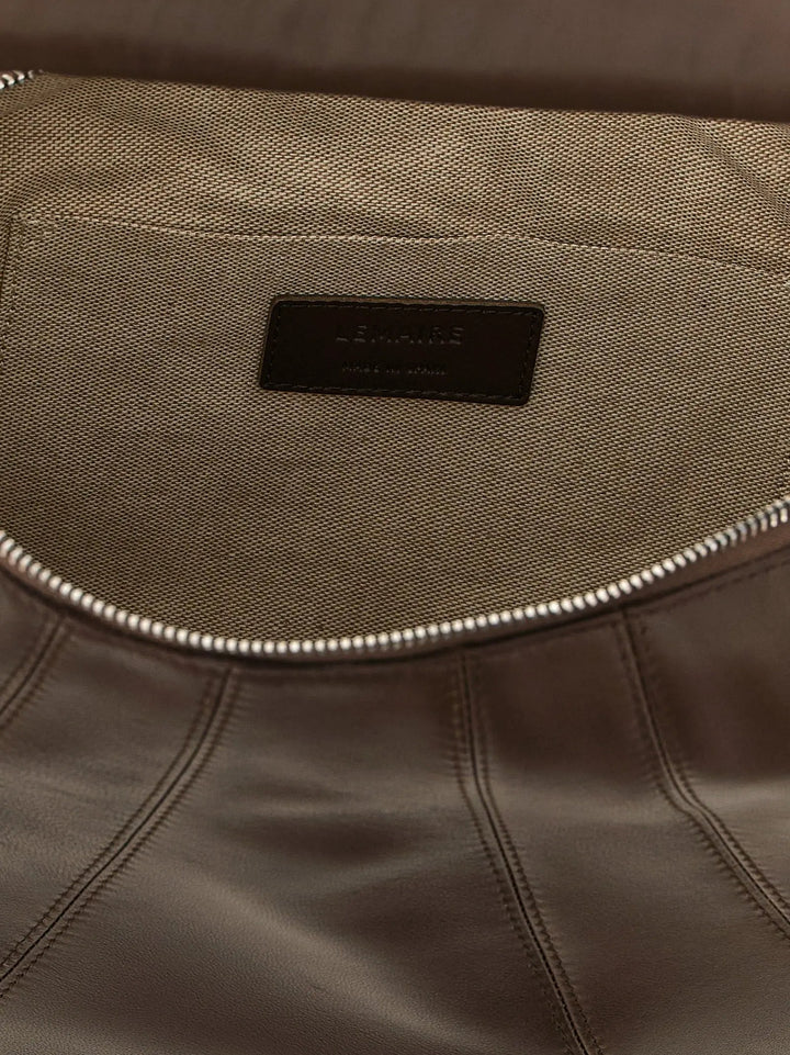 Lemaire Sample Sale | Lemaire Brown Lamb Leather Shoulder Bag - | Designer outlet