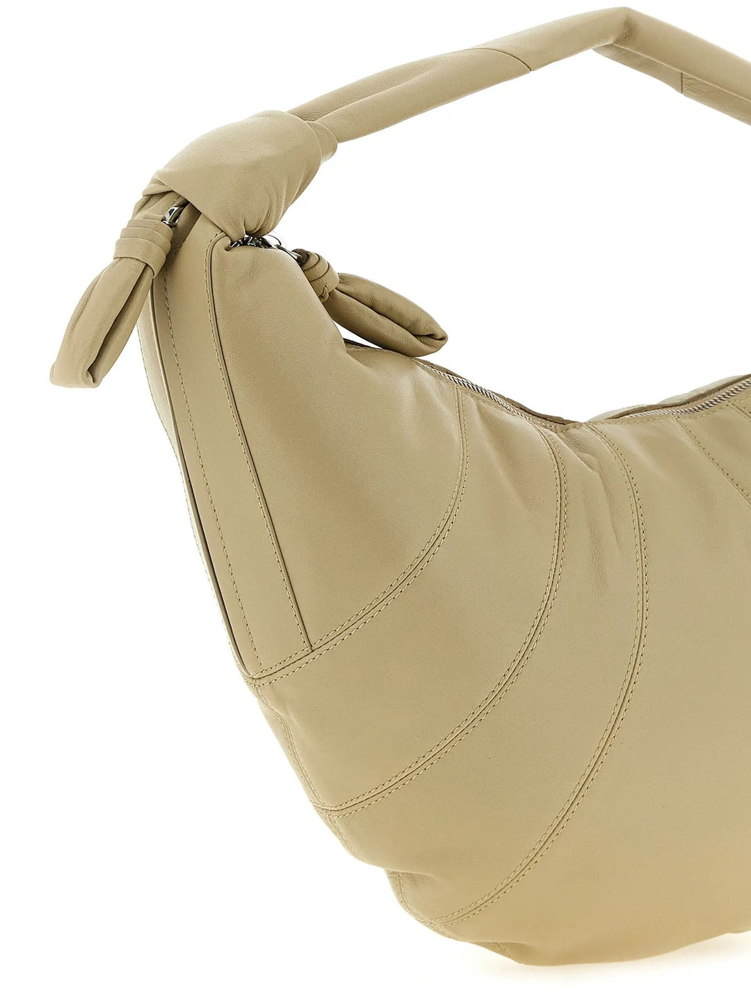 Lemaire Sample Sale | Lemaire Beige Lamb Leather Shoulder Bag - | Designer outlet