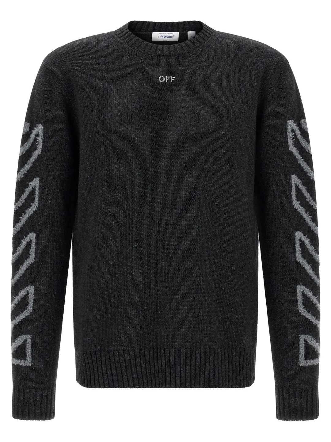 Off-White Sample Sale | Off-White Gray Wool Cardigan - | Designer outlet