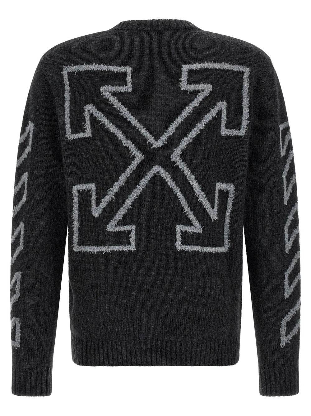 Off-White Sample Sale | Off-White Gray Wool Cardigan - | Designer outlet
