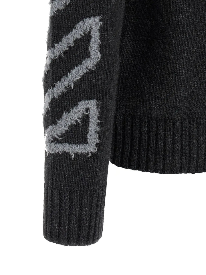 Off-White Sample Sale | Off-White Gray Wool Cardigan - | Designer outlet